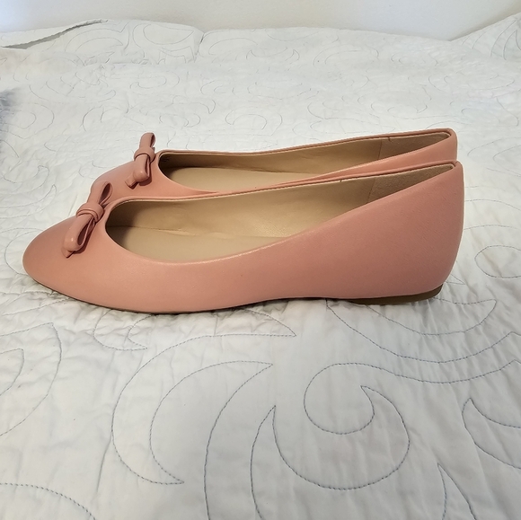 Kate Spade Kiersten Bow Leather Flats Light Pink Women's Size 7.5B - Picture 9 of 12